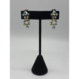 ✨ Vintage Mid Century Aurora Borealis AB Dangle Earrings ✨